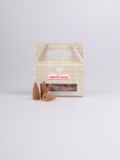Satya White Sage Backflow Cones 24pcs