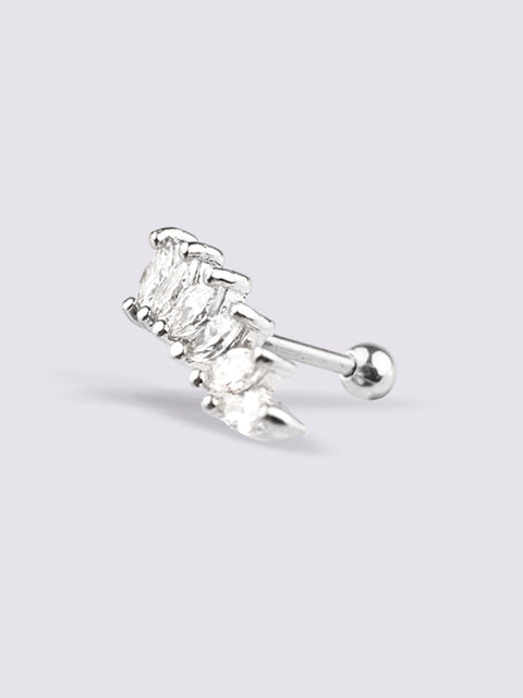 Six Marquise Gem Ear Stud 18G