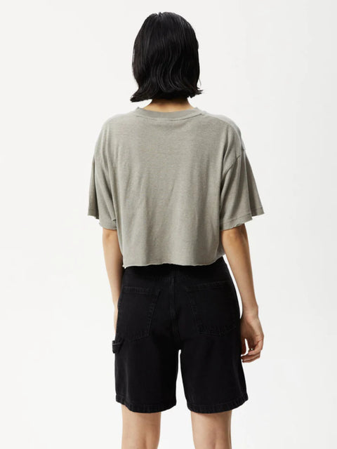 Slay Cropped - Hemp Oversized T-Shirt