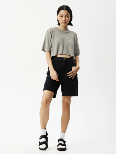 Slay Cropped - Hemp Oversized T-Shirt