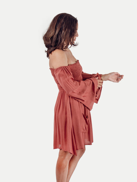 Smocked Mini Dress
