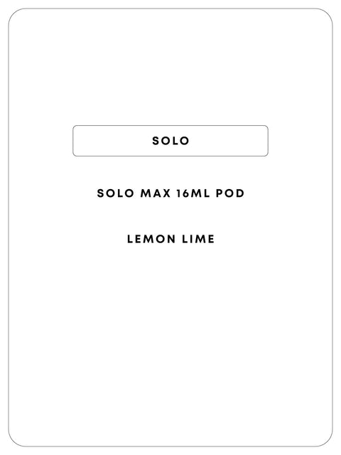 Solo Max Prefill 16mL 14k Pod
