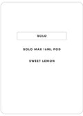 Solo Max Prefill 16mL 14k Pod | Sweet Lemon-Image 1