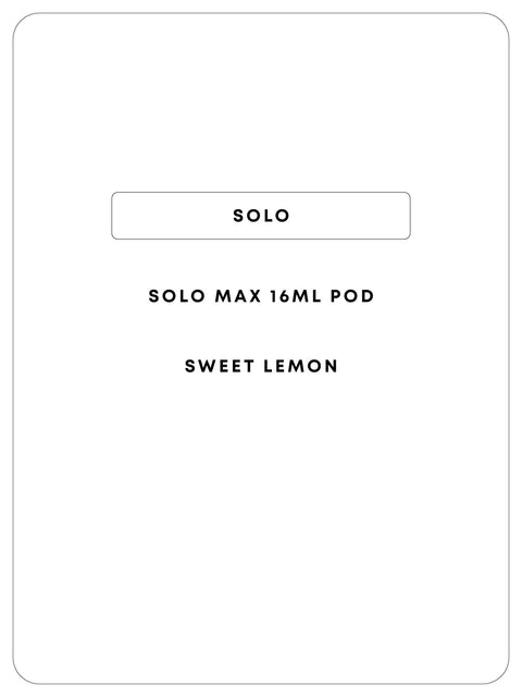 Solo Max Prefill 16mL 14k Pod