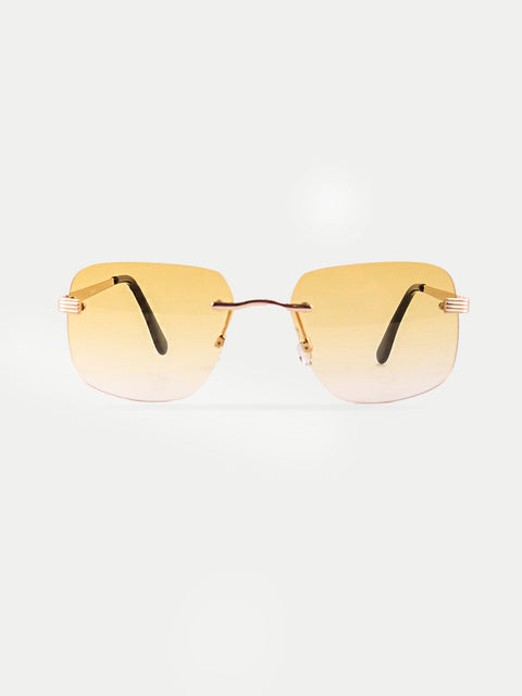 Square Rimless Sunglasses