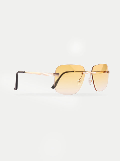 Square Rimless Sunglasses