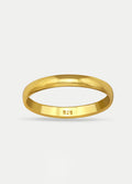 Sterling Silver Band Ring | Gold-Image 1