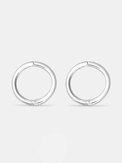 Sterling Silver Huggie Hoop Earrings