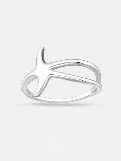 Sterling Silver Starfish Ring