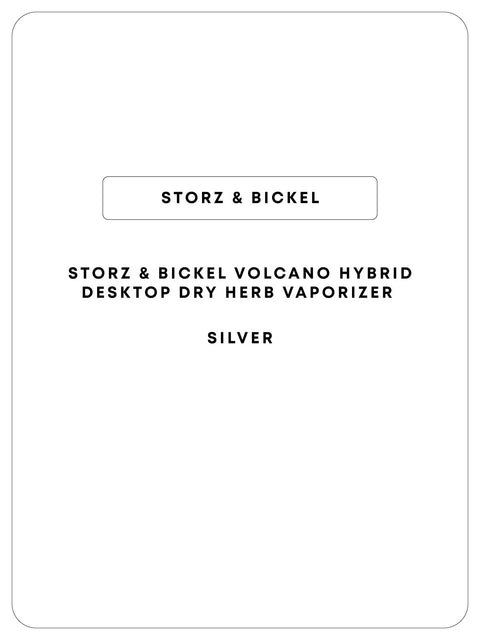 Storz & Bickel Volcano Hybrid Desktop Vaporizer