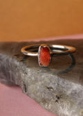 Sunstone Rough Sterling Silver Ring | One Colour-Image 1