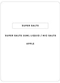 Super Salts 30mL E-Liquid | Apple-Image 1