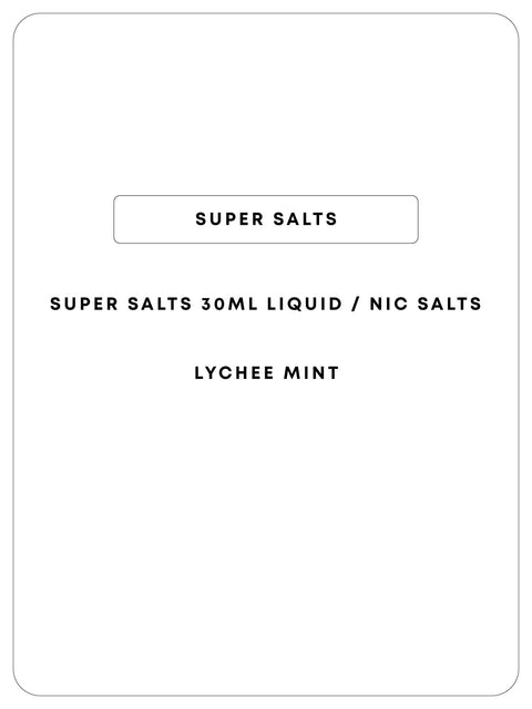 Super Salts 30mL E-Liquid