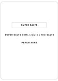 Super Salts 30mL E-Liquid | Peach Mint-Image 1