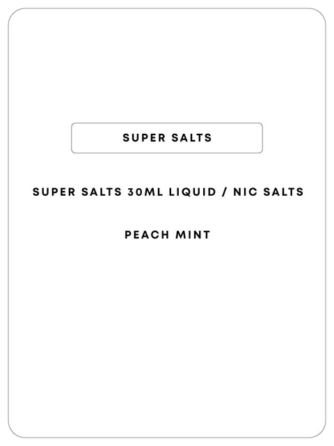 Super Salts 30mL E-Liquid