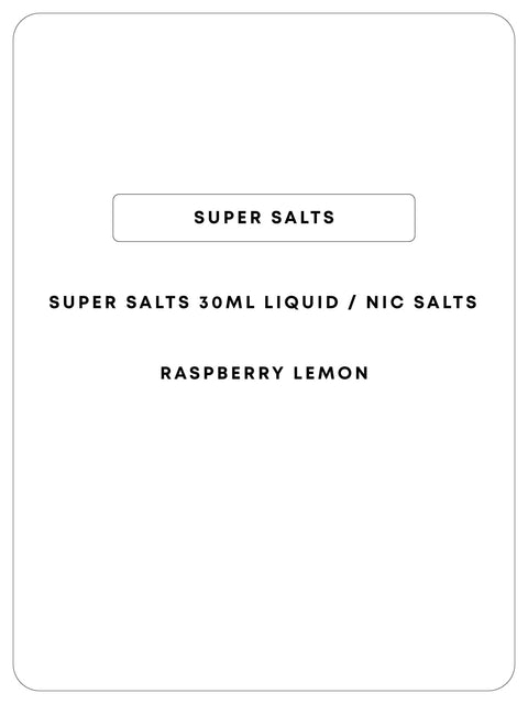 Super Salts 30mL E-Liquid