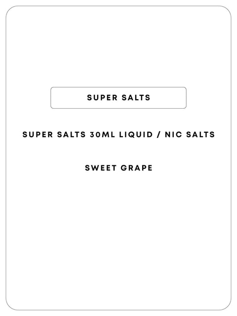 Super Salts 30mL E-Liquid