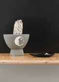 Terracotta Smudge Bowl | Moon Grey-Image 1