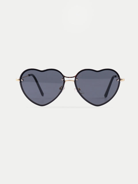 Thin Heart Frame Sunglasses