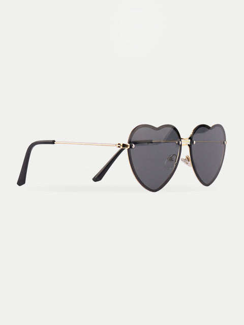 Thin Heart Frame Sunglasses