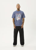 Times Up - Recycled Retro Fit Tee | Washed Marlin-Image 5