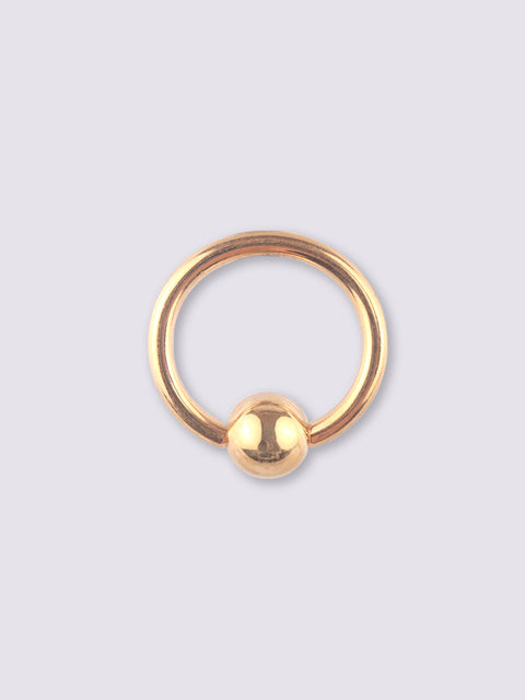 Titanium Plated Bead Ring 16G