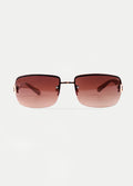 Christina Rectangle Sunglasses | Black/Tort-Image 1