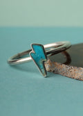 Turquoise Bolt Sterling Silver Ring | One Colour-Image 1