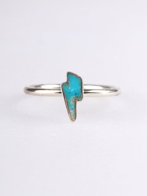 Turquoise Bolt Sterling Silver Ring