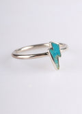 Turquoise Bolt Sterling Silver Ring | One Colour-Image 3