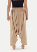 Unisex Cotton Harem Pants | Tan-Image 3