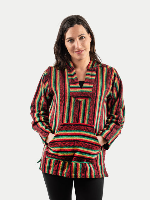 Unisex Cotton Stripey Hoody