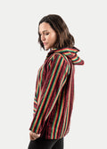 Unisex Cotton Stripey Hoody | Rasta-Image 2
