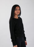 Unisex Organic Hemp Bamboo LS Tee | Black-Image 3