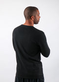 Unisex Organic Hemp Bamboo LS Tee | Black-Image 6
