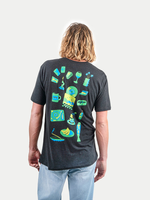 Unisex Organic Hemp Bamboo Print Tee