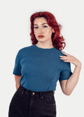 Unisex Organic Hemp Bamboo Tee | Ink Blue-Image 2