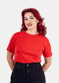 Unisex Organic Hemp Bamboo Tee | Tomato-Image 2