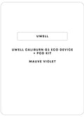 Uwell Caliburn G3 Eco Pod Kit | Mauve Violet-Image 1