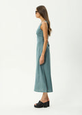 Voyager - Recycled Maxi Dress | Deep Olive Check-Image 2