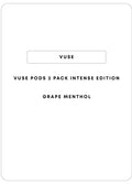 Vuse Pods 2pc - Intense Edition | Grape Menthol-Image 1