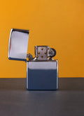 Windproof Metal Lighter Refillable | Silver-Image 1
