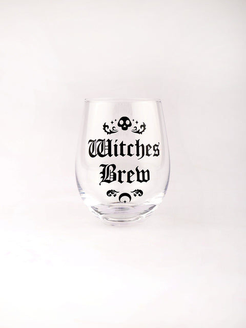 Witches Brew Stemless Wine Glass