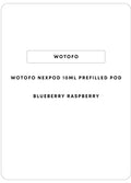 Wotofo NexPod 10mL Prefilled Pod | Blueberry Raspberry-Image 1