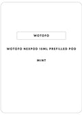 Wotofo NexPod 10mL Prefilled Pod | Mint-Image 1