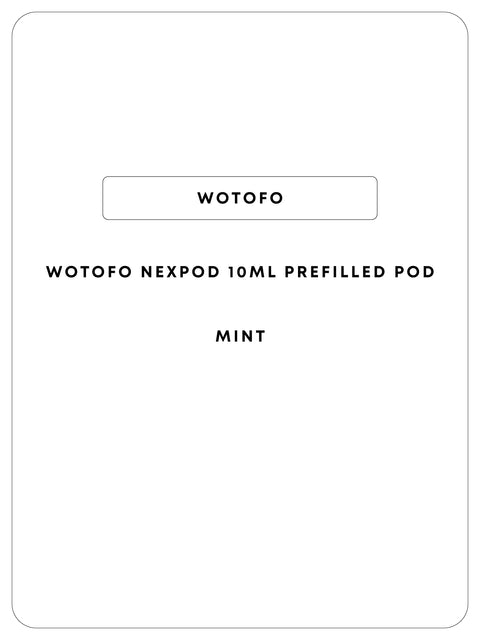 Wotofo NexPod 10mL Prefilled Pod