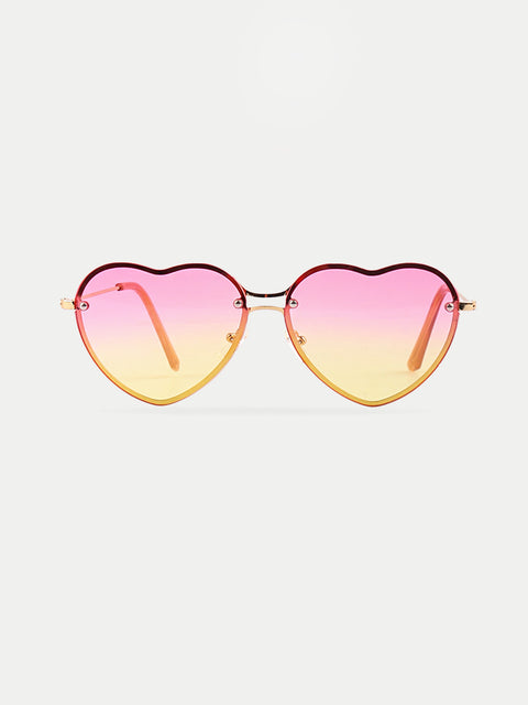 Thin Heart Frame Sunglasses