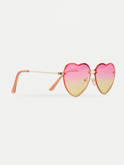 Thin Heart Frame Sunglasses