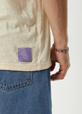 Zen Feeling - Hemp Retro Fit Tee | Sand-Image 4